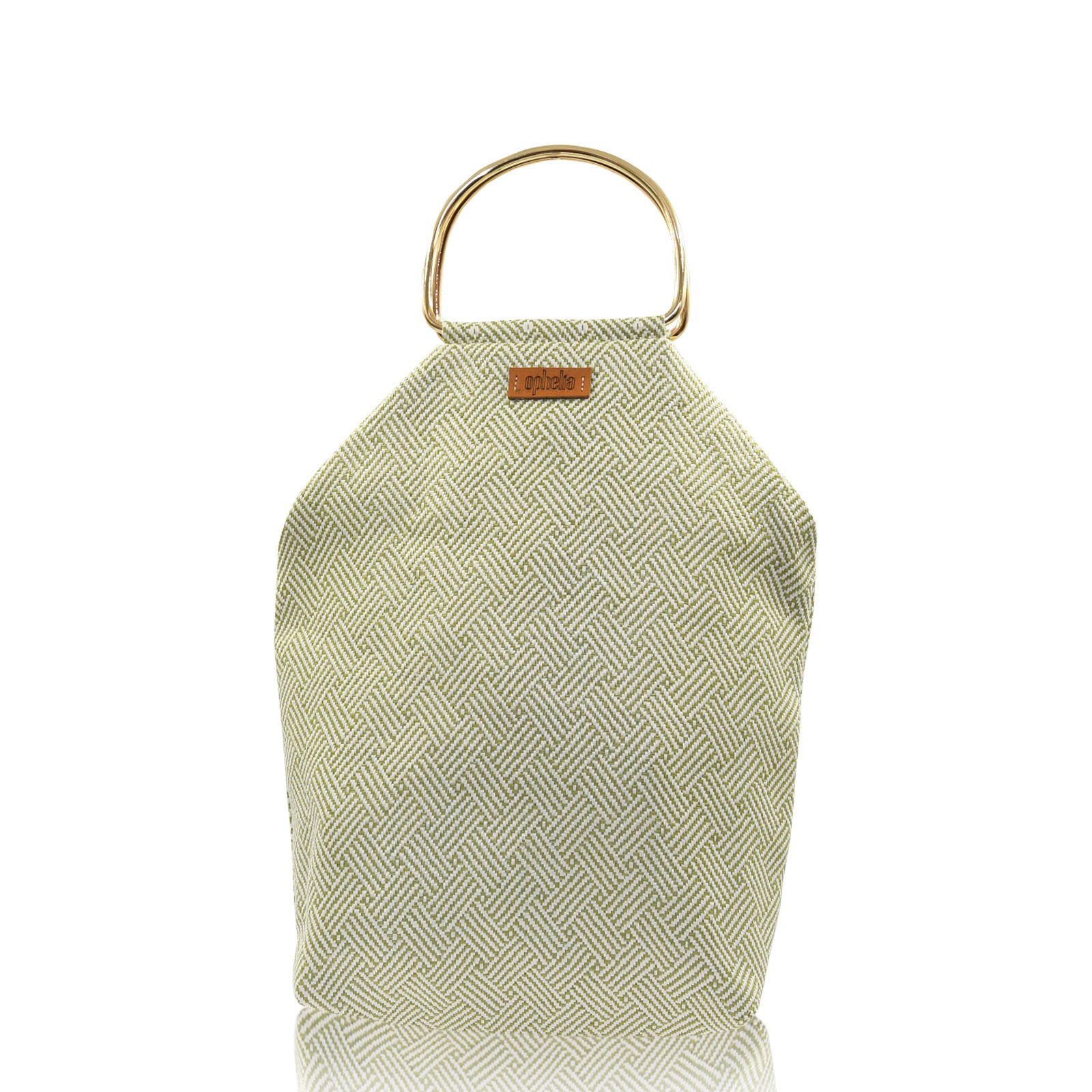 Handbag - Fishbone Green