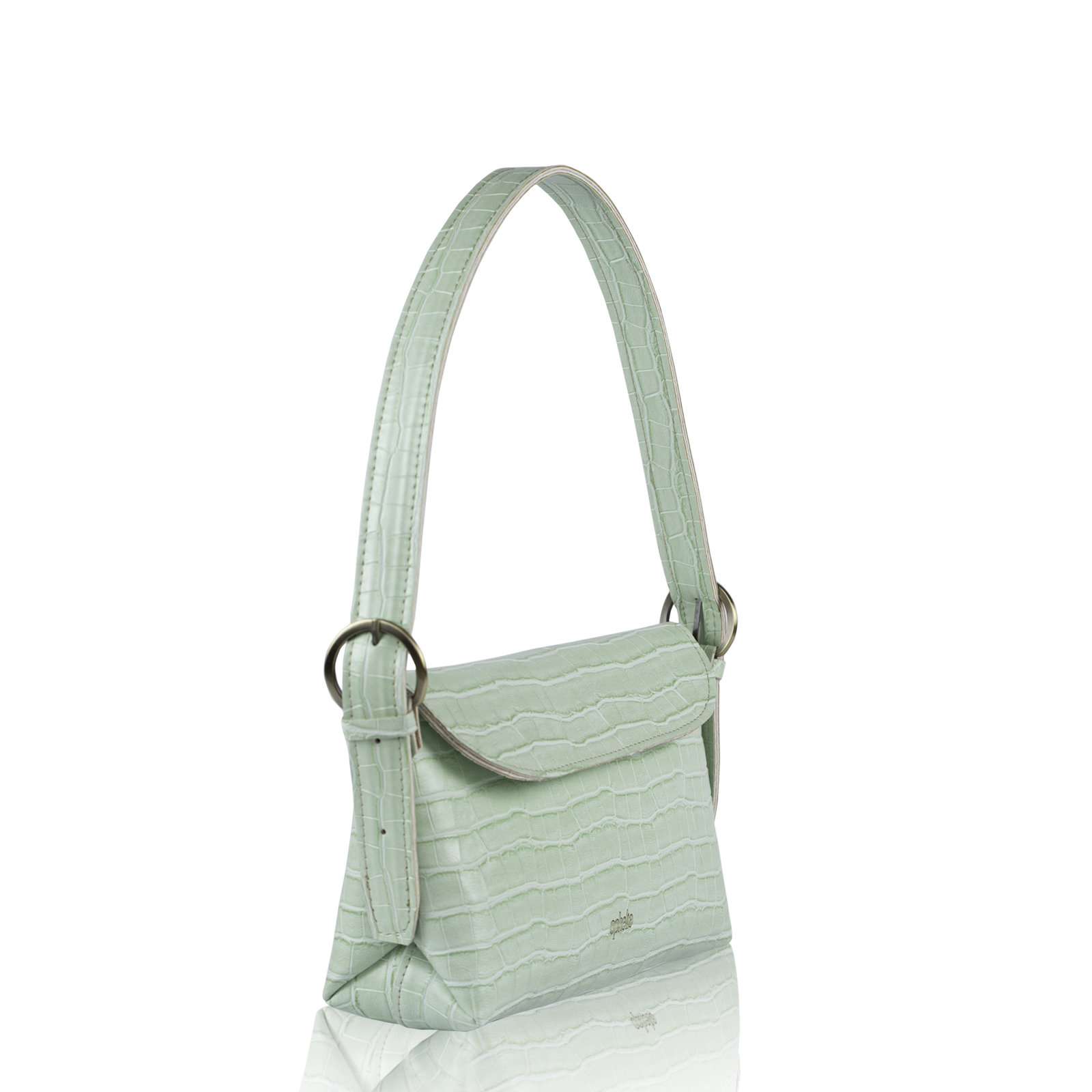 Retro bag - Mint Croco