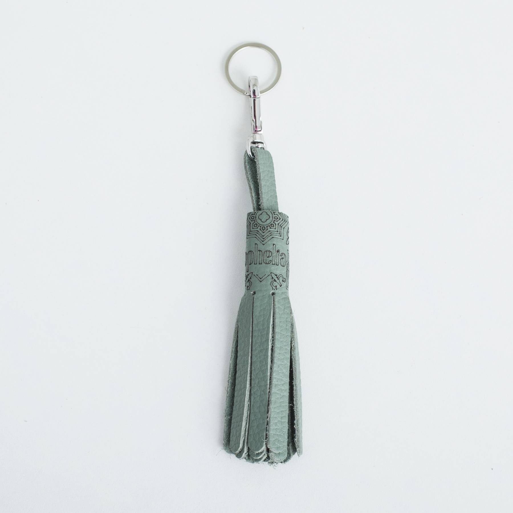 Keychain in Mint leather