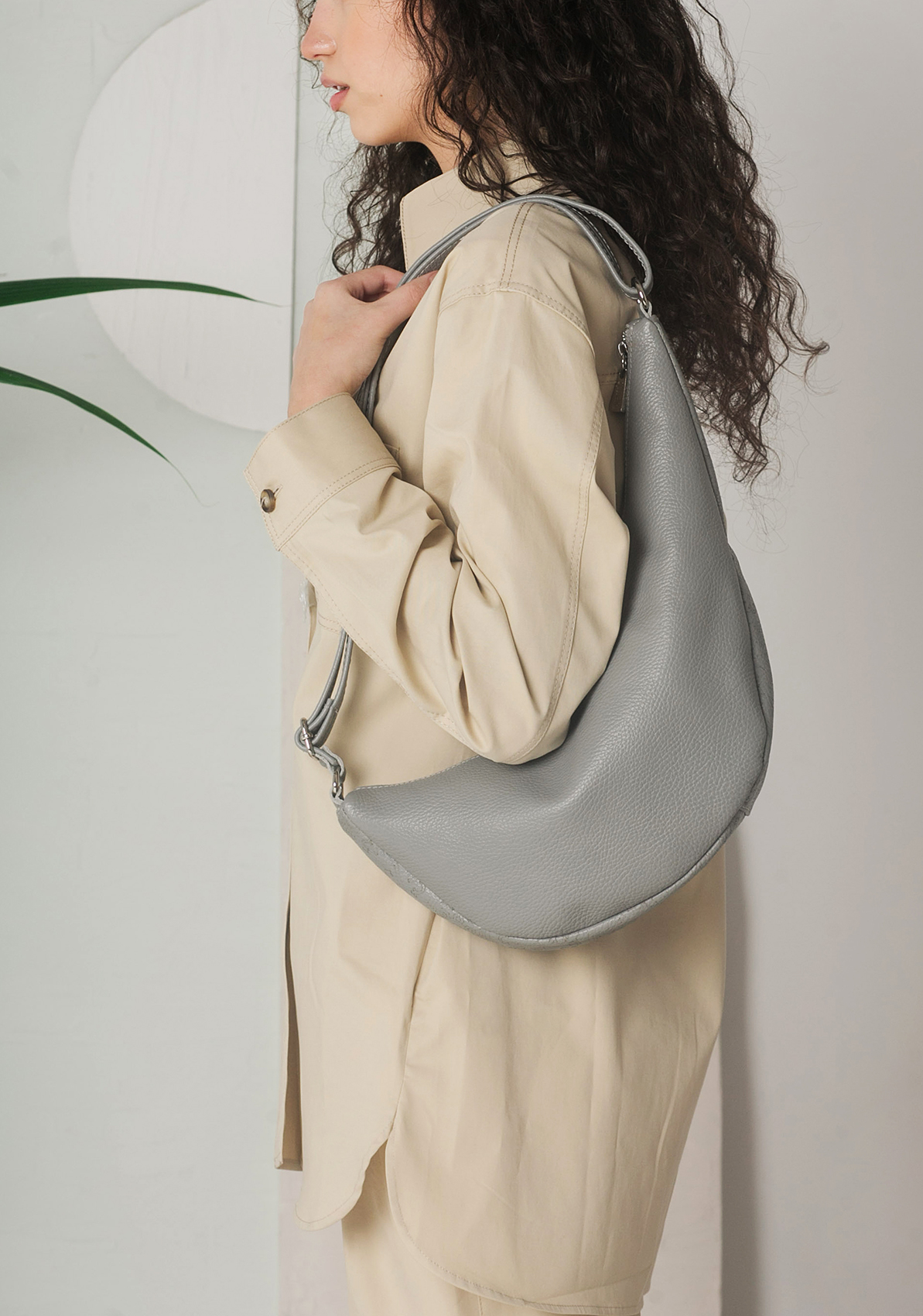 Peny bag in Grey Leather