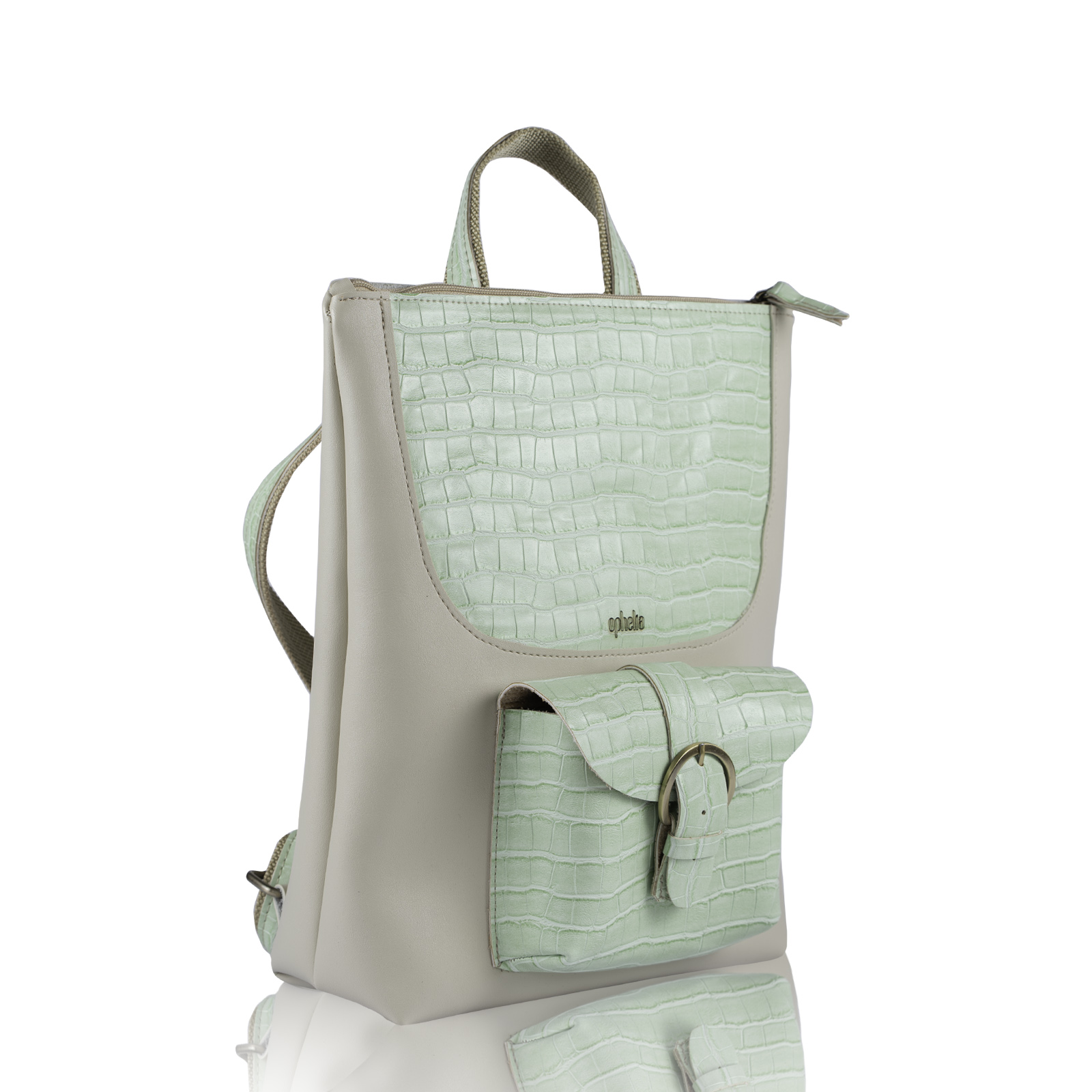 Backpack Croco - Mint