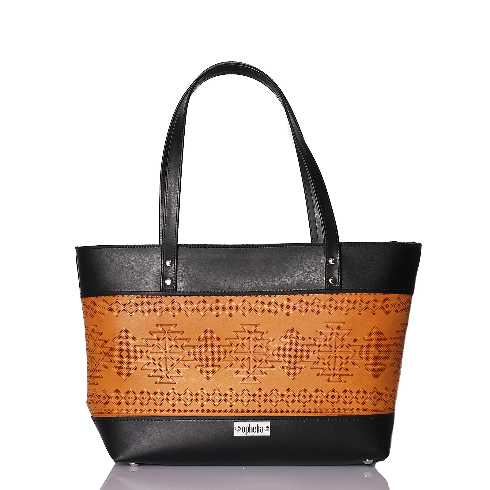 Shopper Aztec - Black-Camel