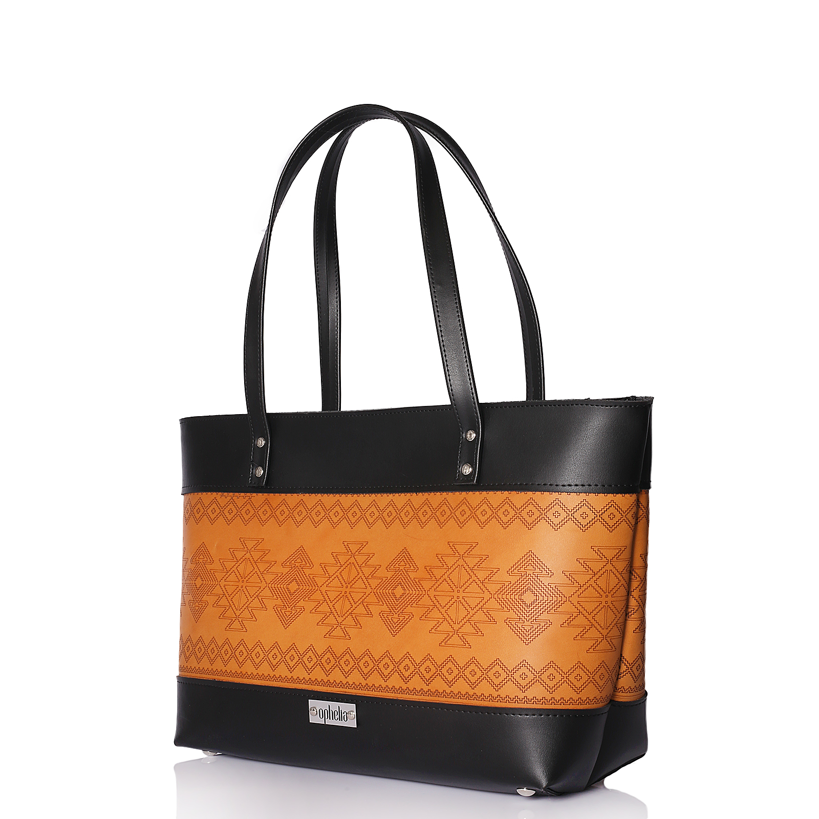 Shopper Aztec - Black-Camel