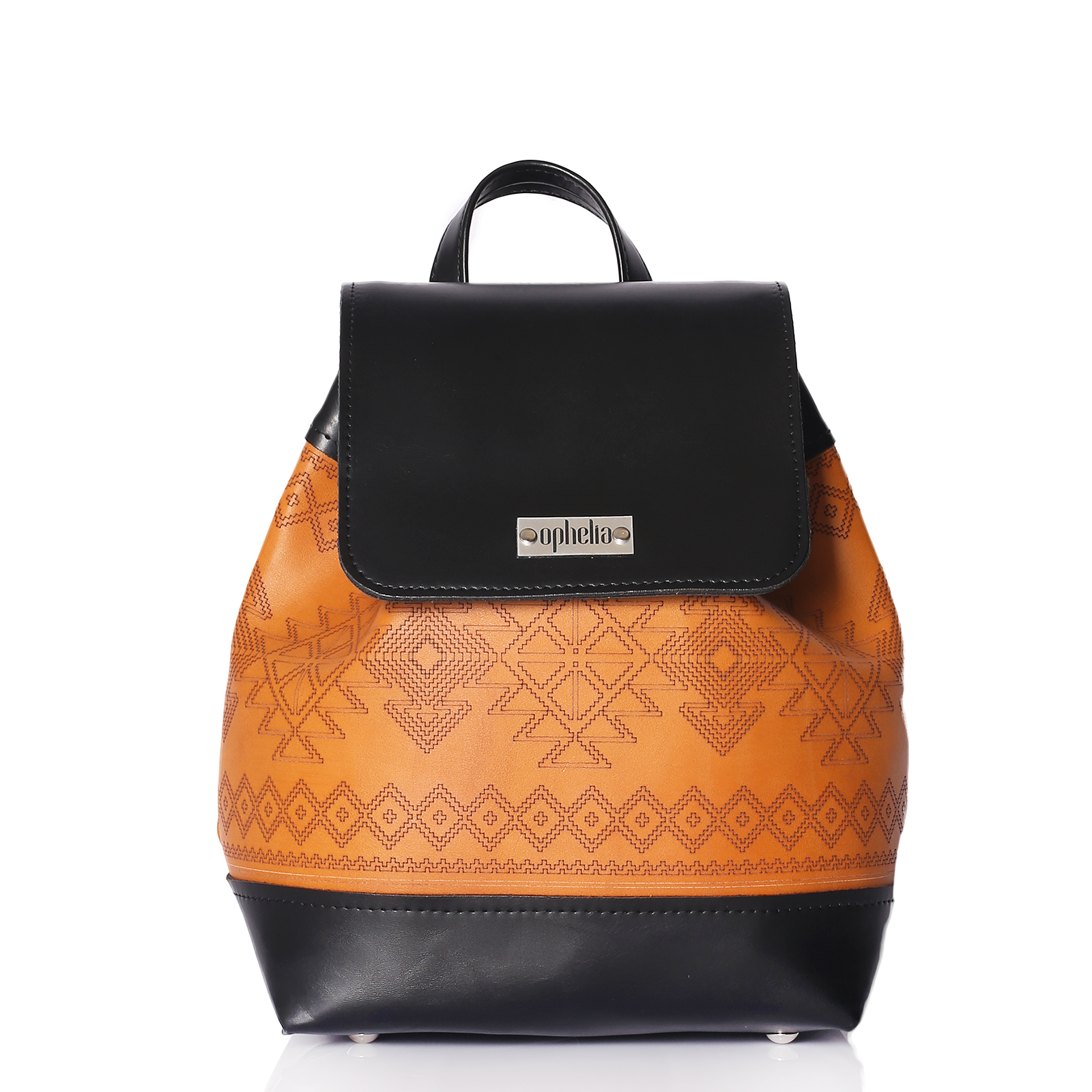 Backpack Aztec - Black-Camel