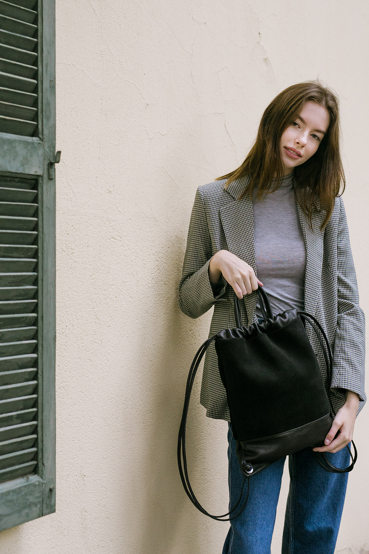 Backpack in BlackLeather