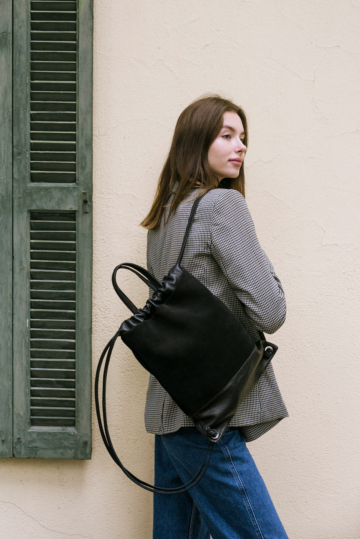 Backpack in BlackLeather