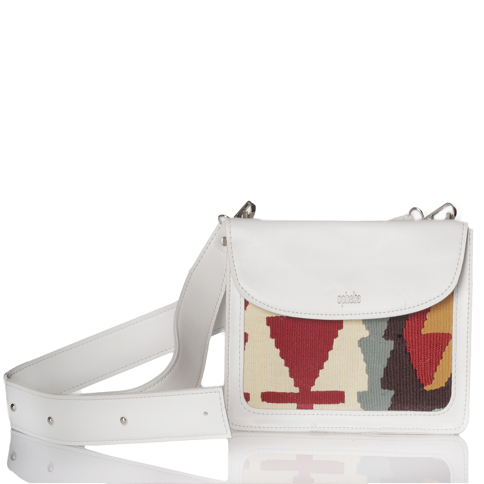 Crossbody Kilim - White