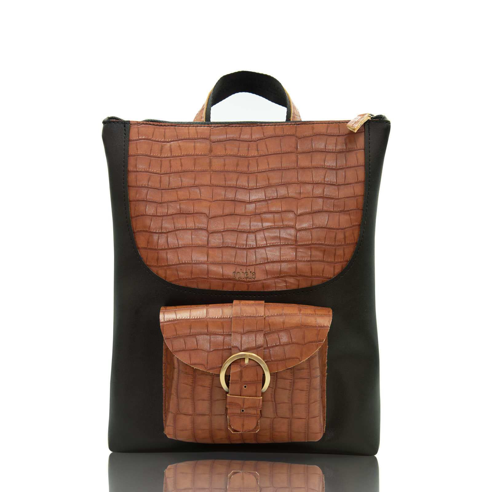 Backpack Croco - Camel