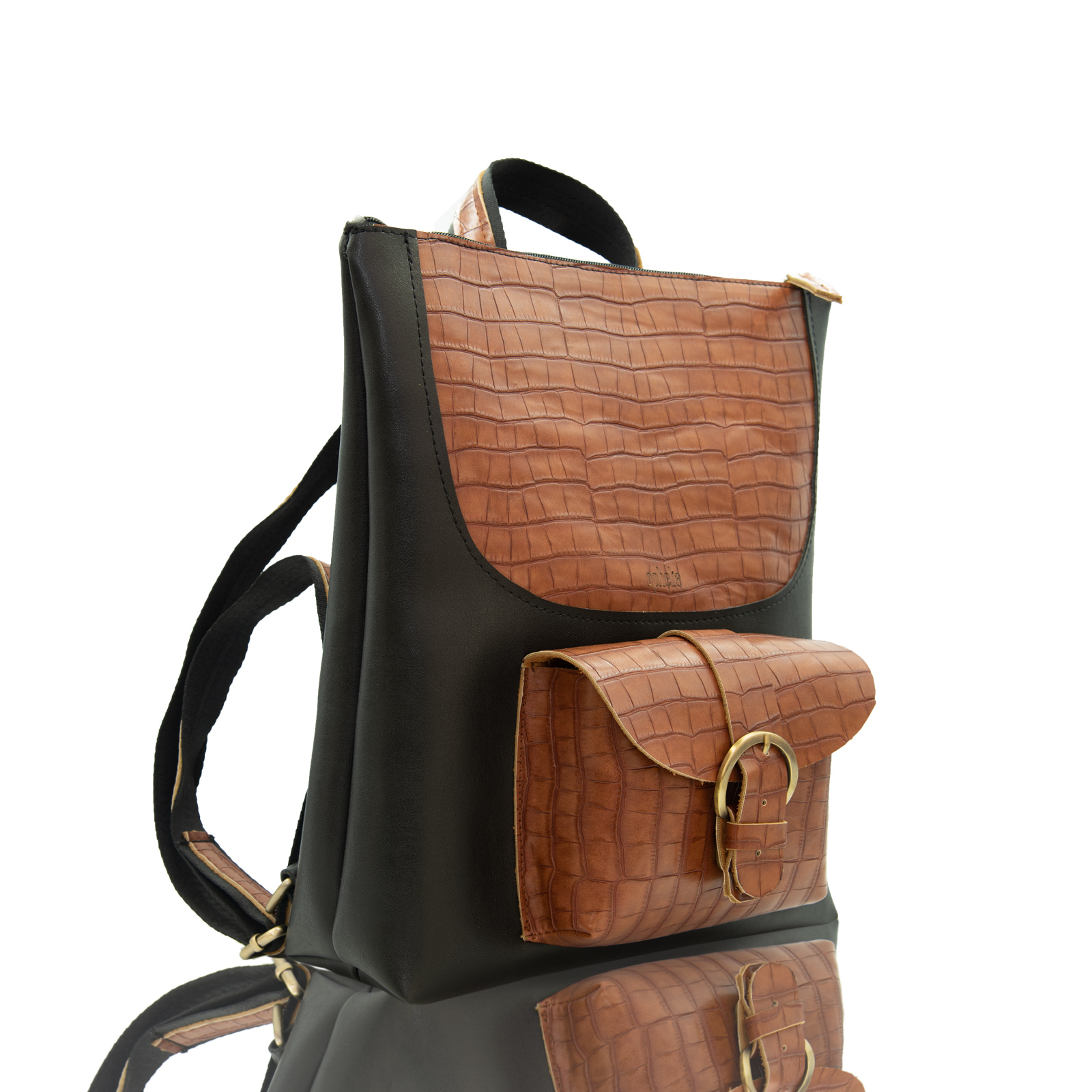 Backpack Croco - Camel