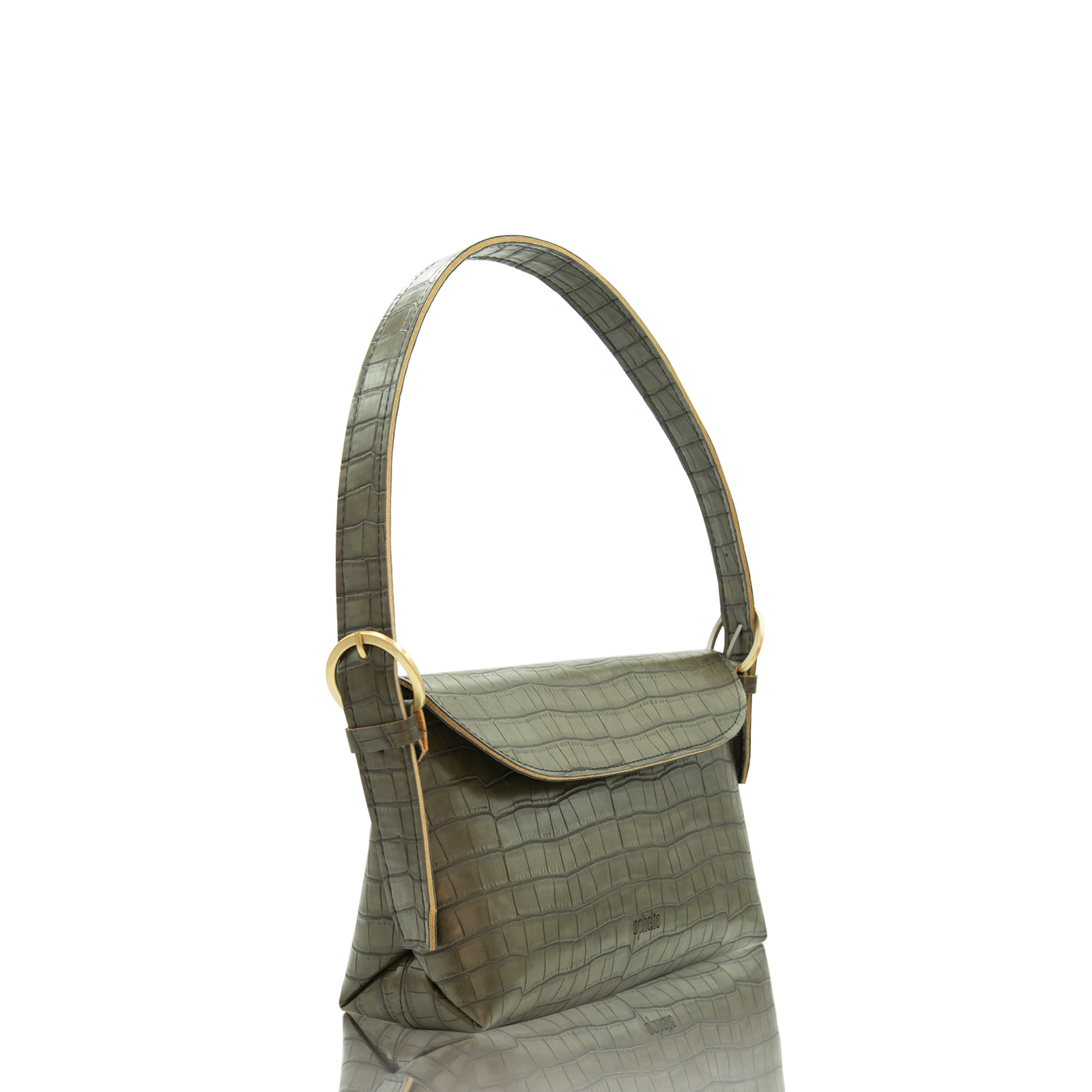 Retro bag - Green Croco