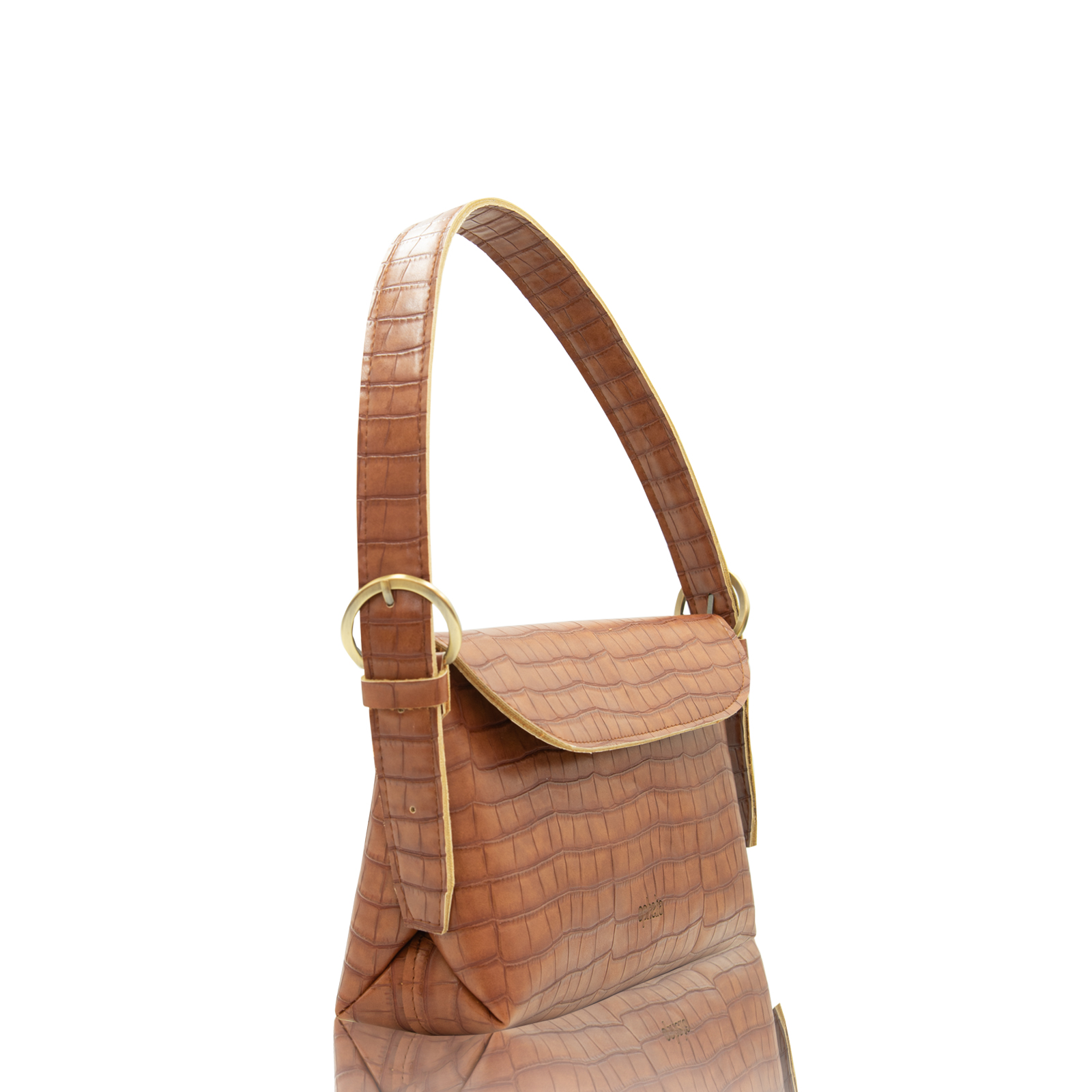 Retro bag - Camel Croco