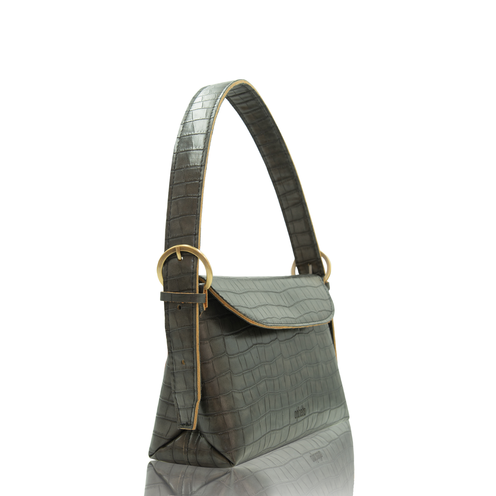 Retro bag - Grey Croco