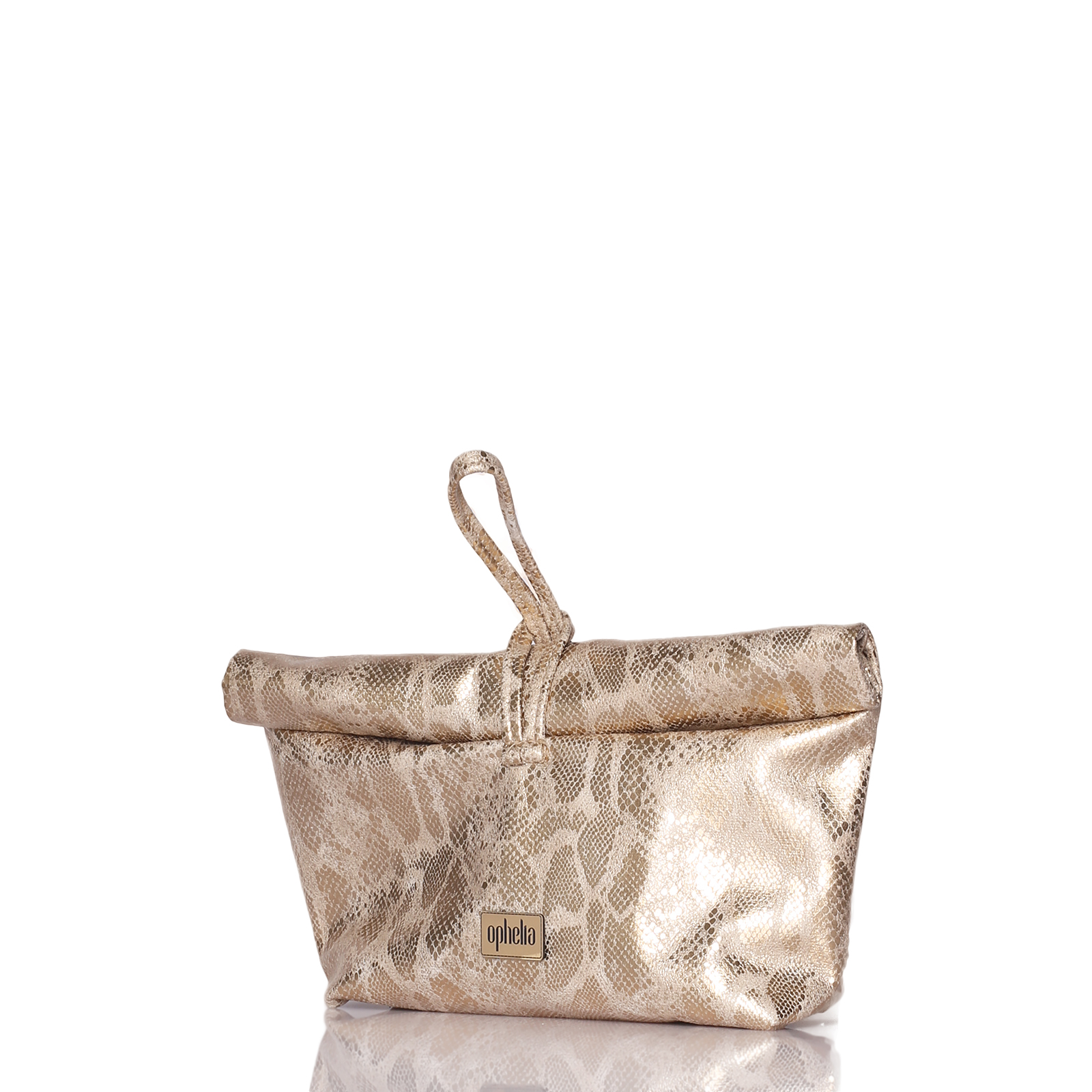 Roll Bag - Gold Snake