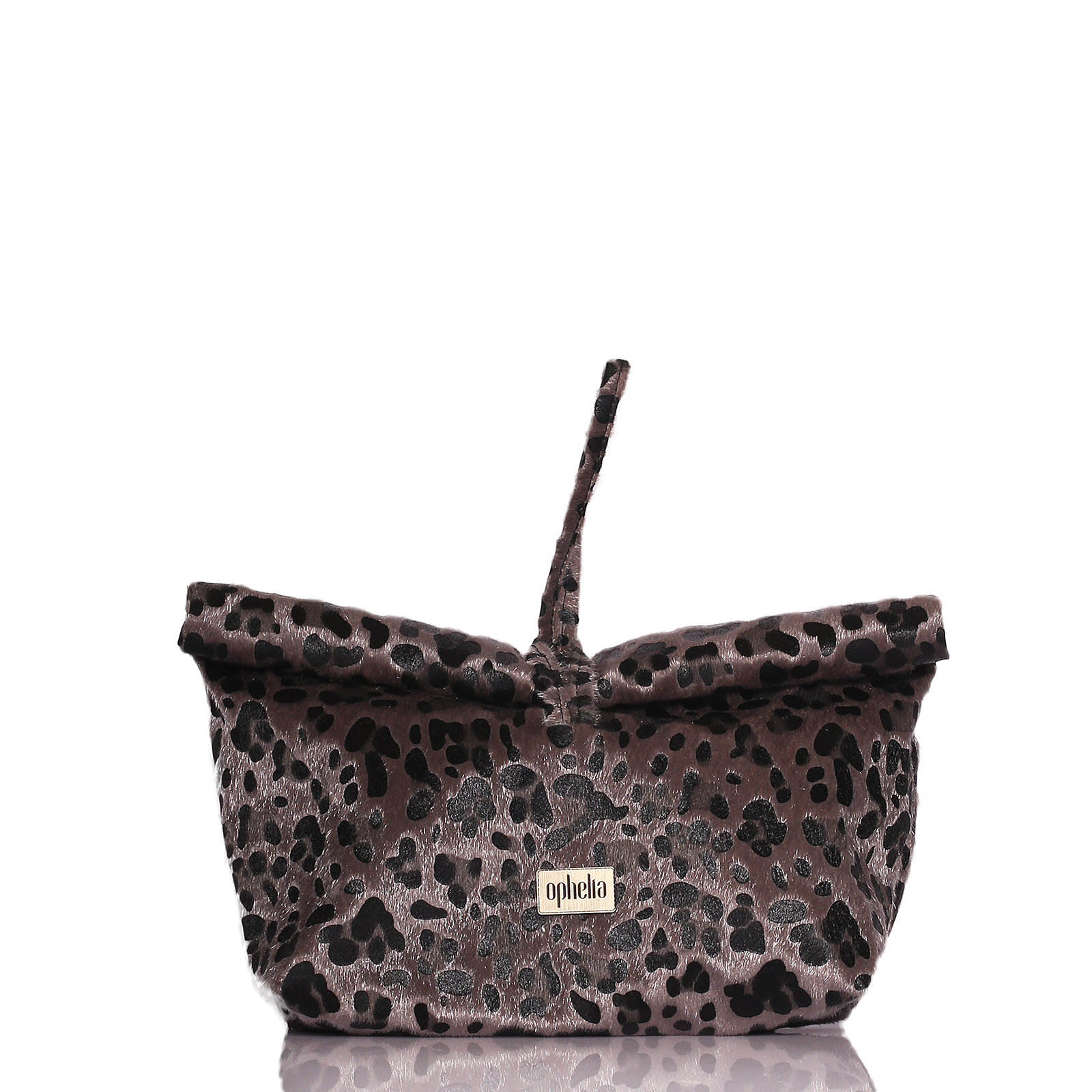 Roll Bag - Leopard Grey