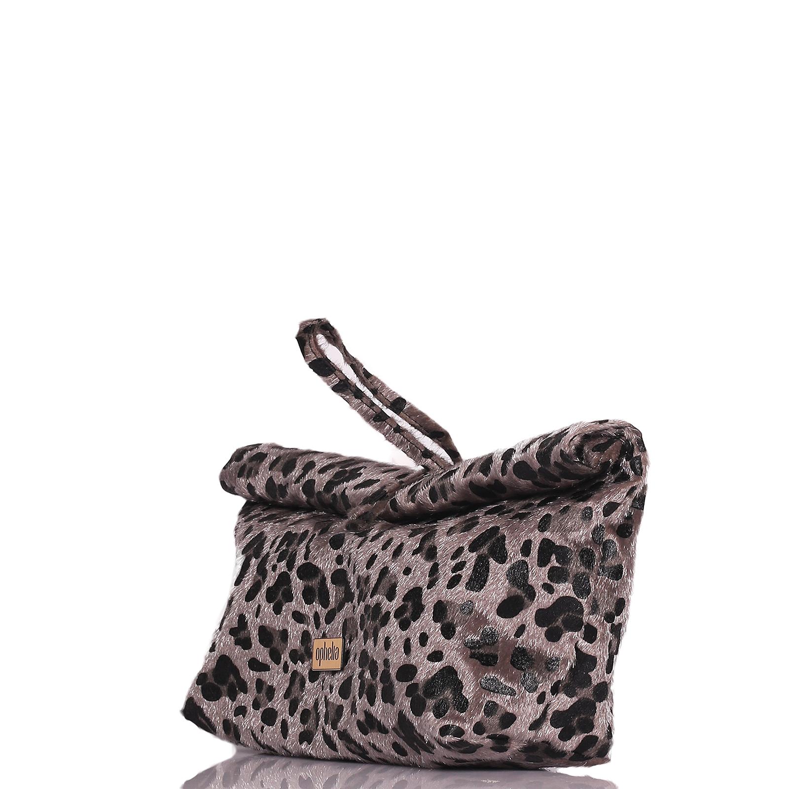 Roll Bag - Leopard Grey