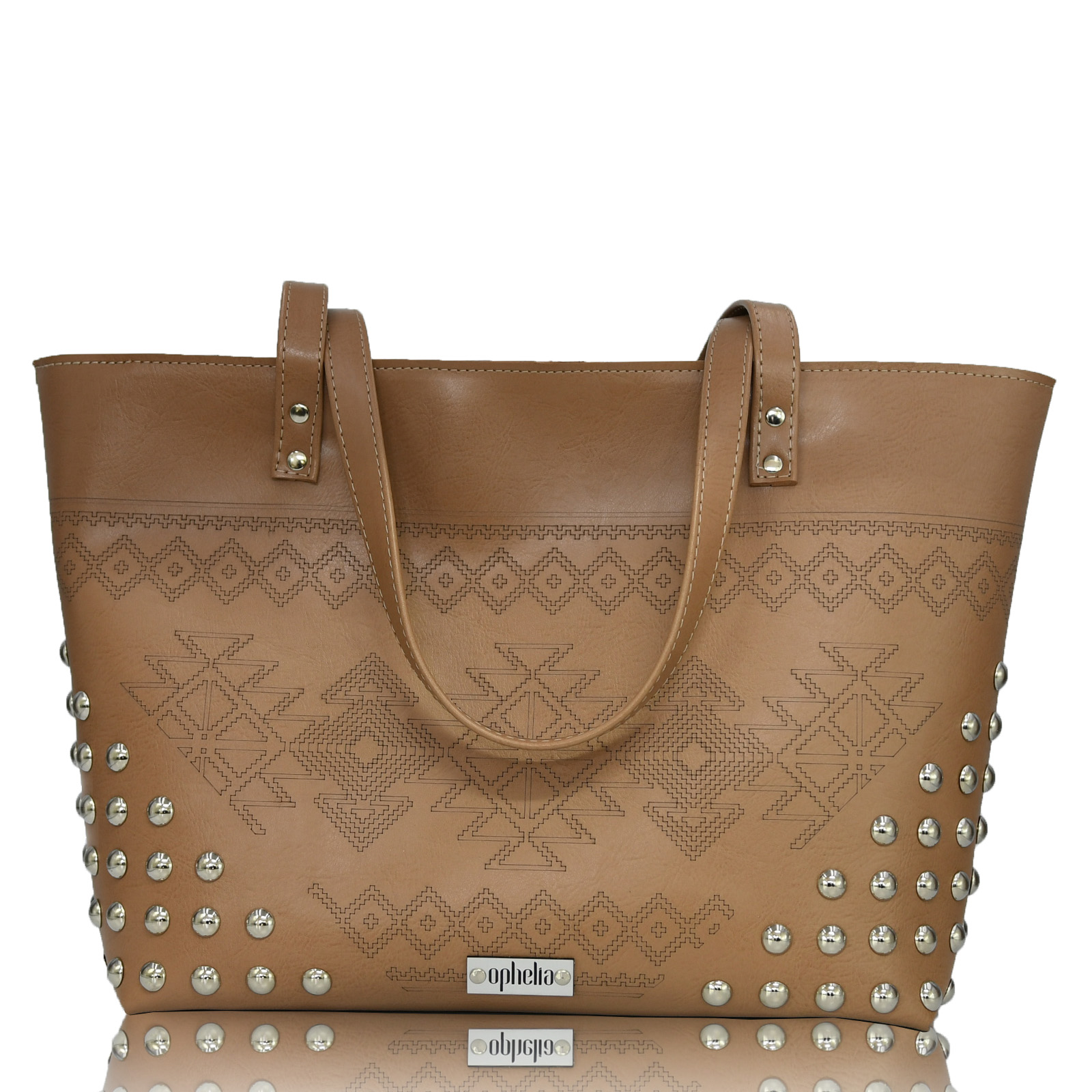 Shopper Studded - Taupe