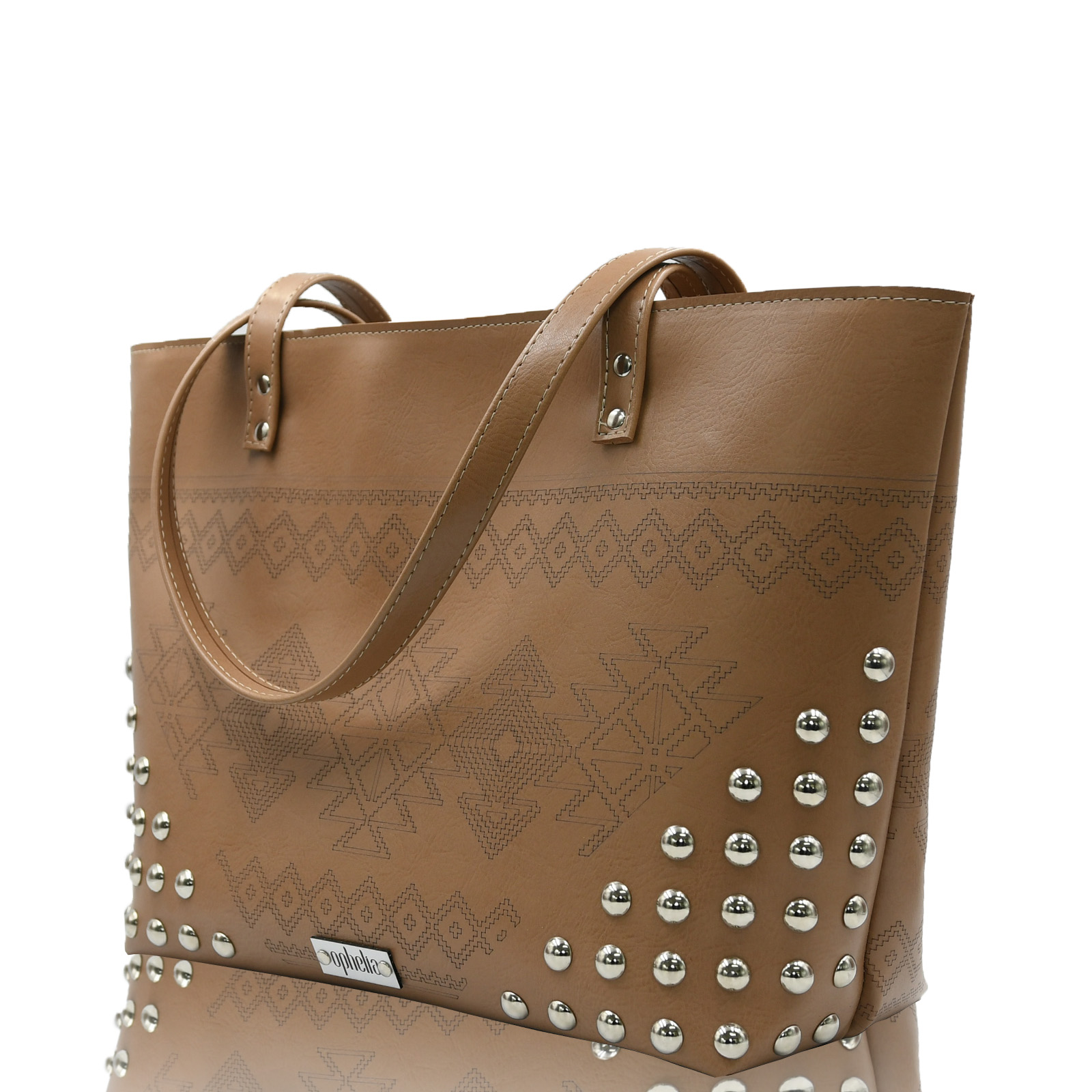 Shopper Studded - Taupe