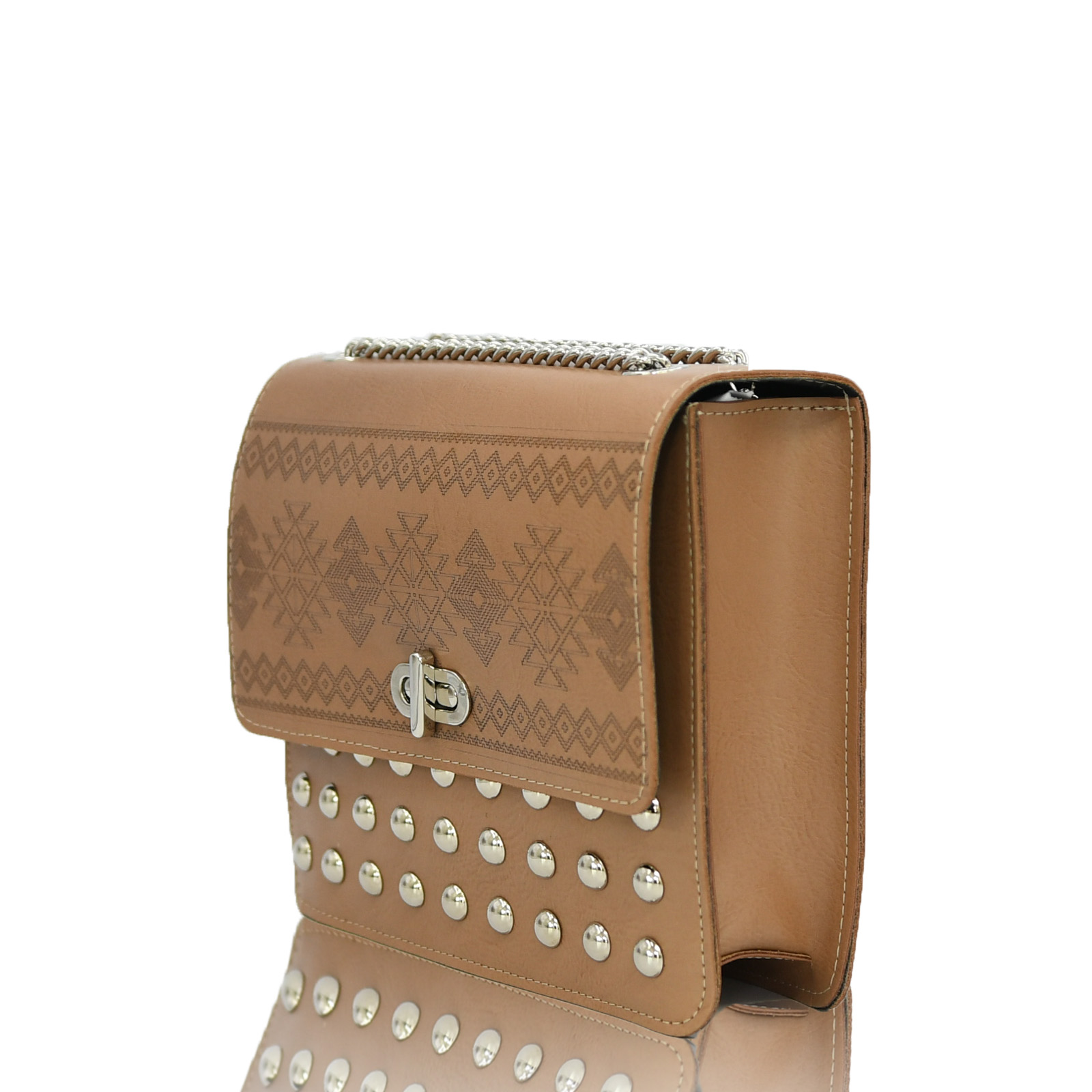 Crossbody Studded - Taupe