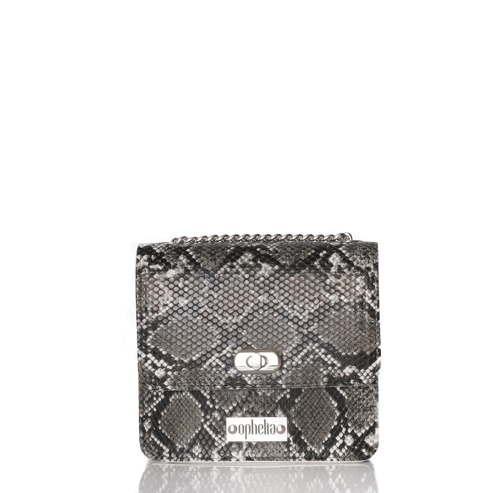 Crossbody Tile - Black Snake