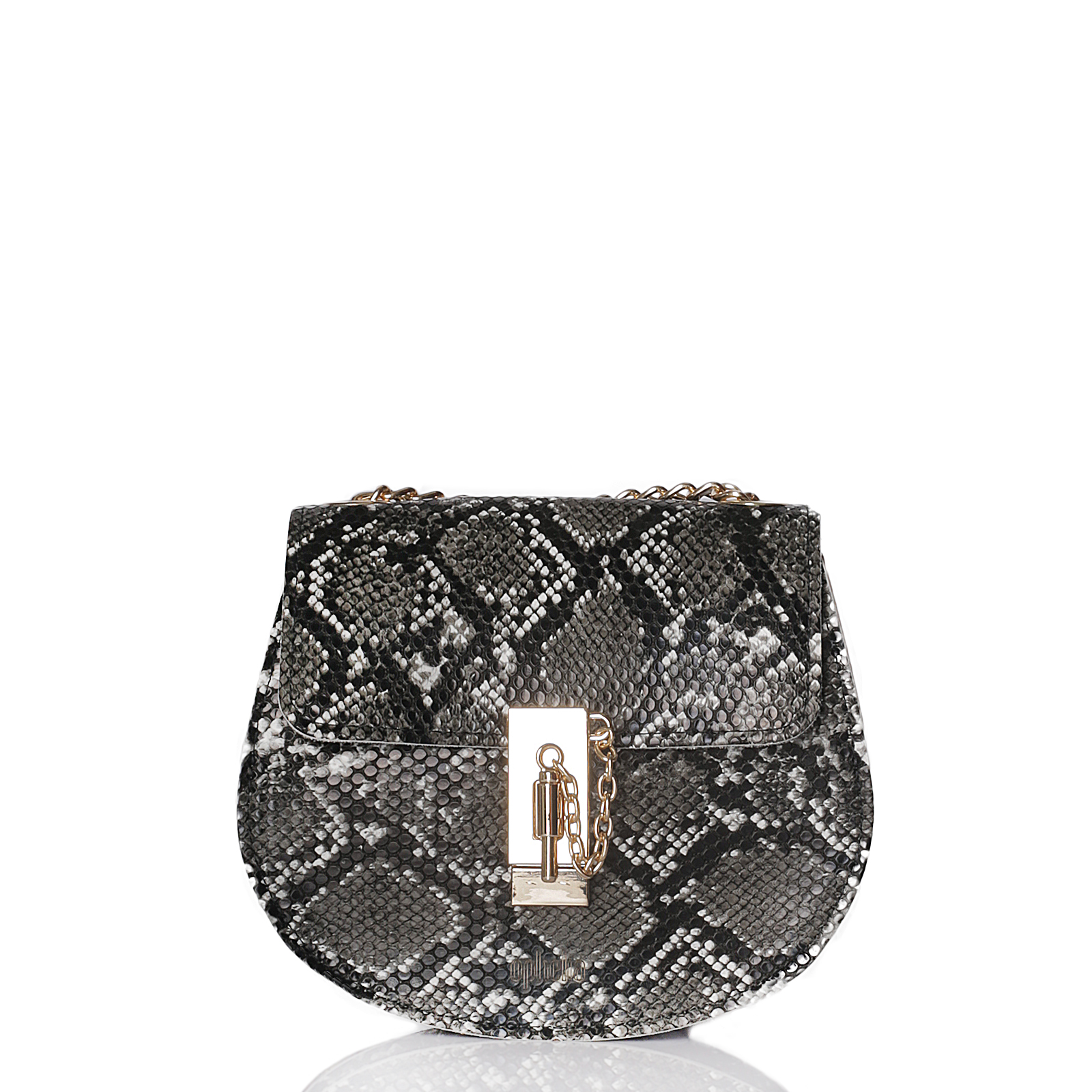 Crossbody Chic - Black Snake